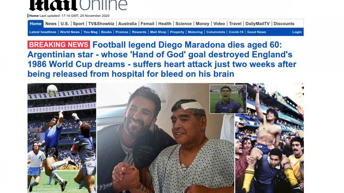 Conmoción mundial por la muerte de Diego Maradona
