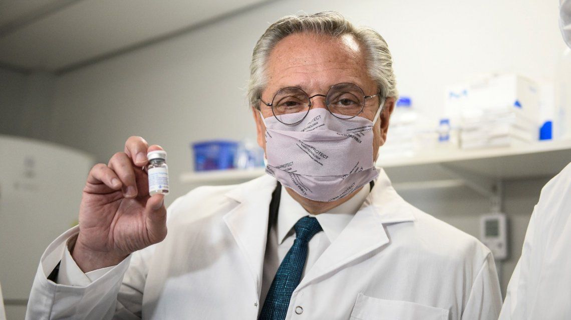 Alberto Fernández, «orgulloso» del suero contra el coronavirus creado en Argentina