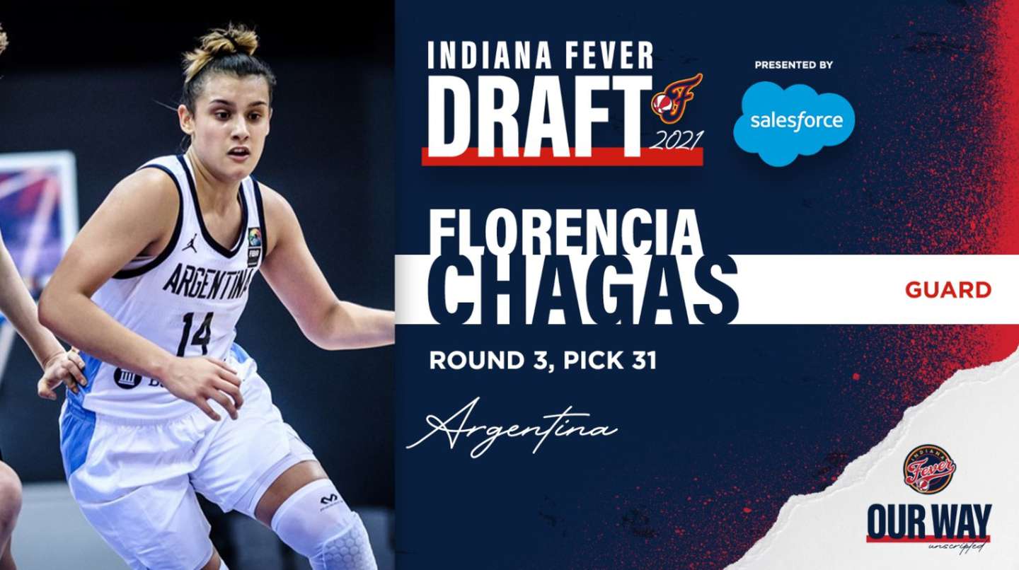 Histórico: Florencia Chagas es la primera argentina drafteada por la NBA femenina