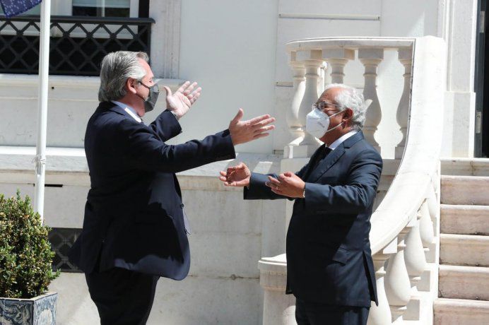 Alberto Fernández logró el apoyo de Portugal para negociar con el FMI