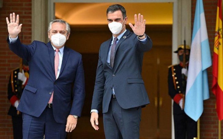 Alberto Fernández recibe a Pedro Sánchez para fortalecer las relaciones entre ambas naciones