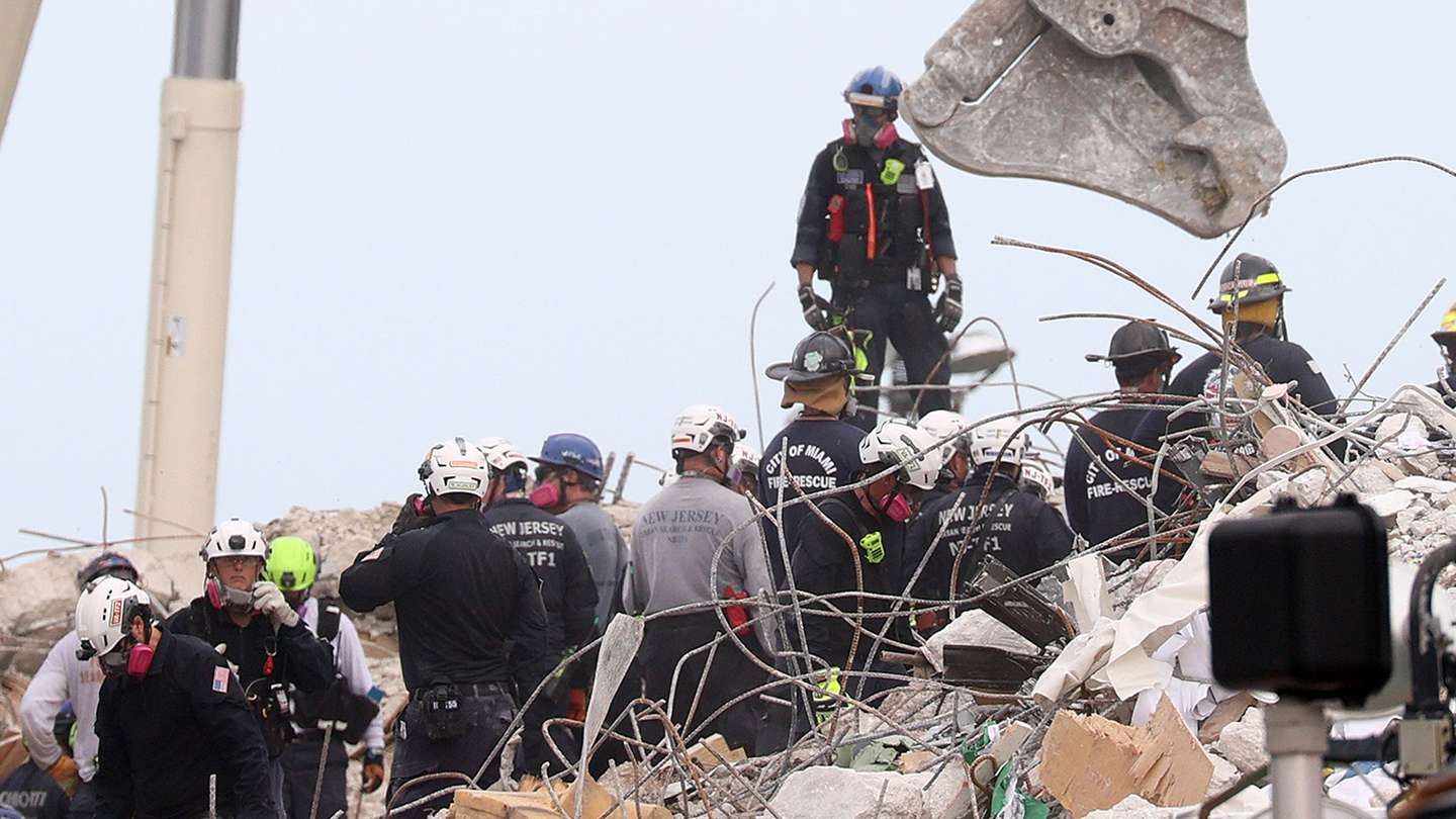 Ya no buscarán sobrevivientes entre los escombros del edificio que colapsó en Miami