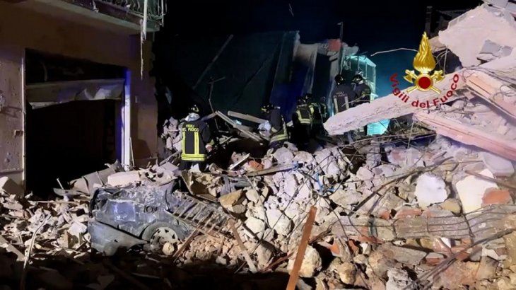 Derrumbe de un edificio en Sicilia: al menos tres muertos y seis desaparecidos