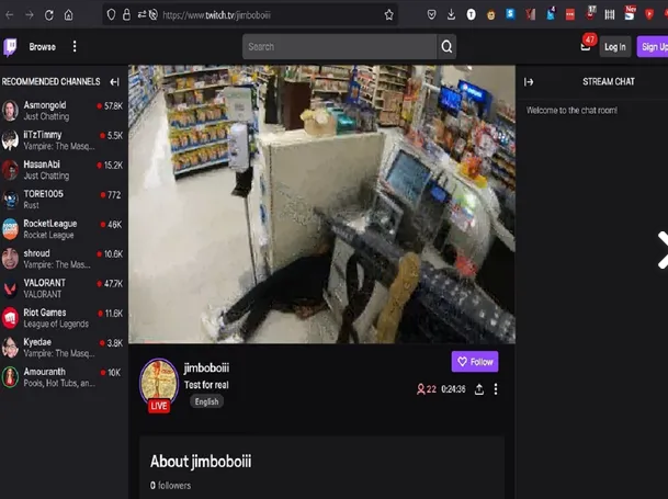 El tirador transmitió en vivo por Twitch el ataque al supermercado