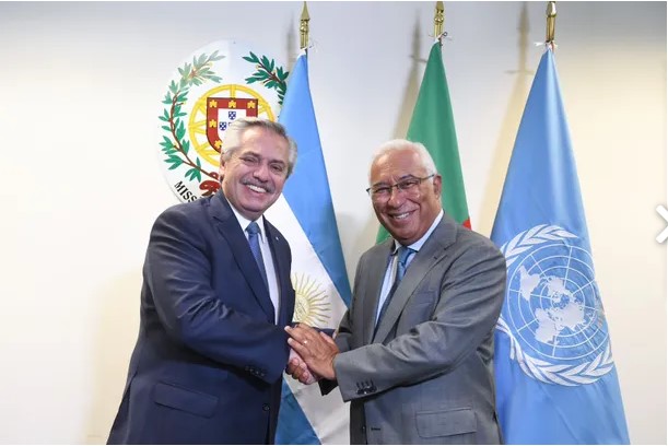 El Presidente se reunió con el primer ministro de Portugal