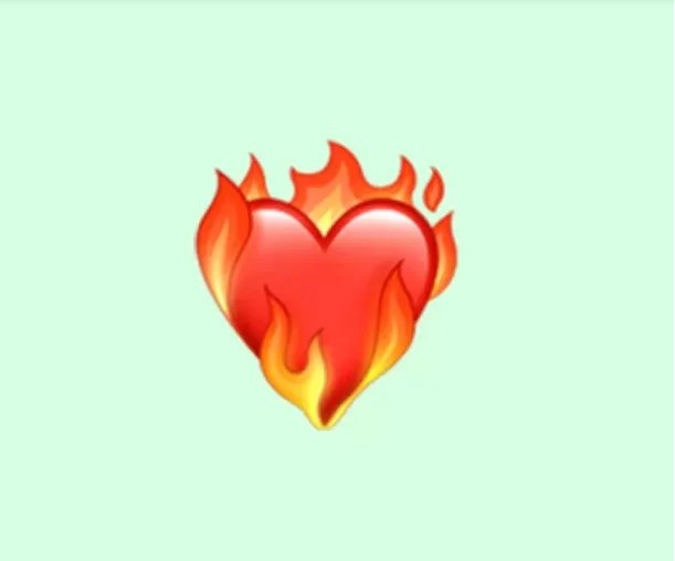 Qué significa el emoji del corazón en llamas en WhatsApp