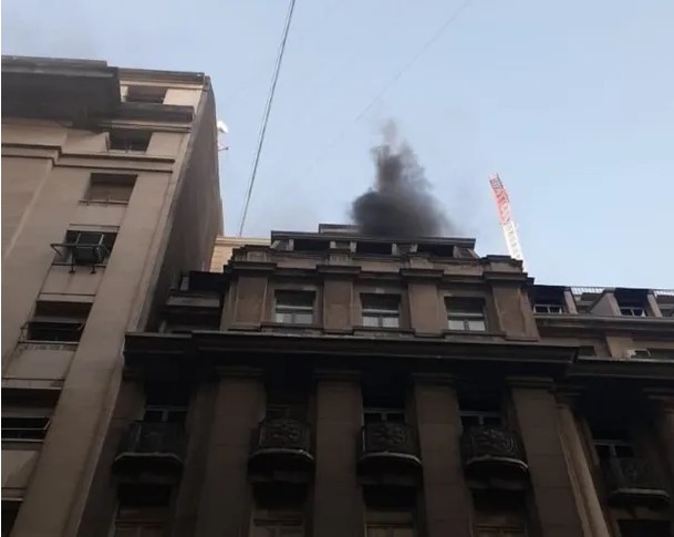 Incendio en el Ministerio de Economía