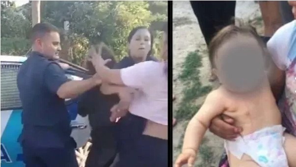 Le pegaba a su bebé de 8 meses y casi la linchan los vecinos
