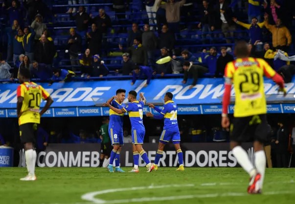 Copa Libertadores: en un clima caliente, Boca le ganó sobre la hora a Deportivo Pereira