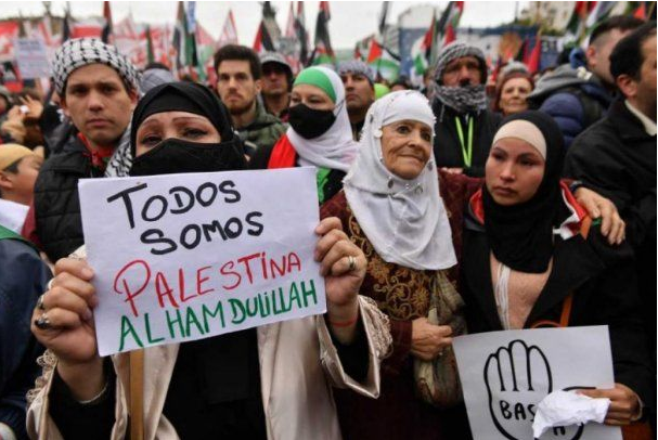 Partidos políticos y organismos de DDHH marcharon por Palestina