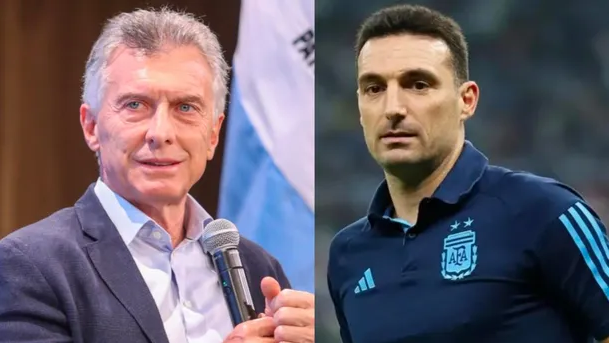 «Macri mufa»: destacó a Scaloni en la semana, Argentina perdió el invicto y en las redes lo destrozaron