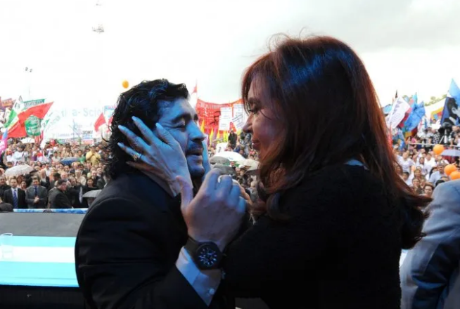 El homenaje de Cristina Kirchner a Diego Maradona a tres años de su muerte