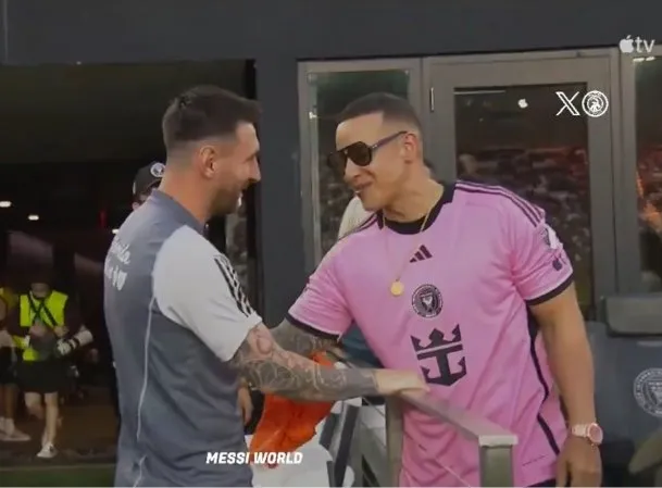 El encuentro de Lionel Messi con Daddy Yankee en la previa del partido del Inter Miami