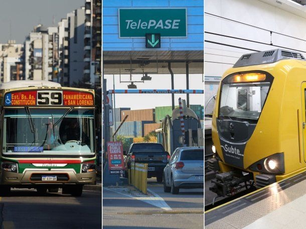 Aumenta el transporte público en la Ciudad: cuánto costarán el colectivo, el subte y los peajes