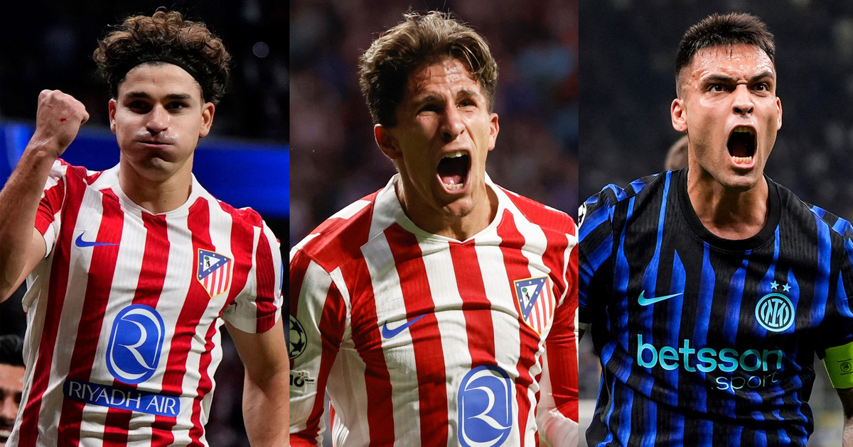 La Scaloneta brilló en la Champions: 11 titulares, goles importantes, ausencias por lesión y MVP para Julián Álvarez en Atlético de Madrid