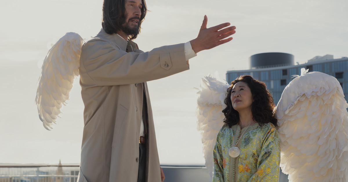 Keanu Reeves se prueba en la comedia como un ángel torpe en Cuando el cielo se equivoca Keanu Reeves se prueba en la comedia como un ángel torpe en Cuando el cielo se equivoca
