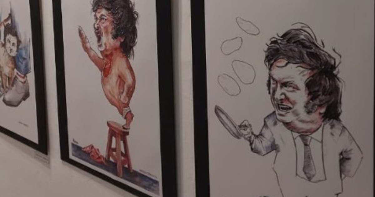 Polémica muestra de caricaturas en el Concejo Deliberante de Santa Rosa: advierten sobre imágenes antisemitas y con burlas hacia el Presidente