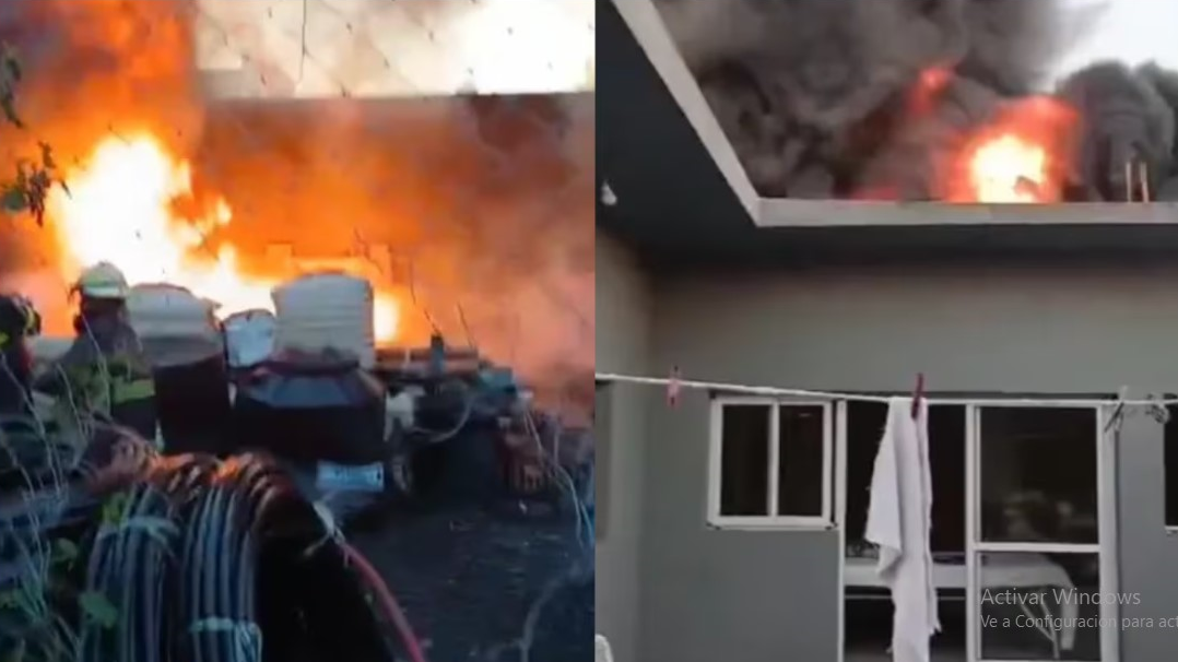 Tensión en La Plata: se incendió un depósito y evacuaron a los vecinos por el avance del fuego.