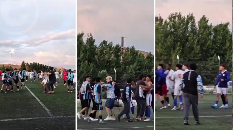 Una salvaje pelea se desató durante un partido juvenil en Comodoro Rivadavia