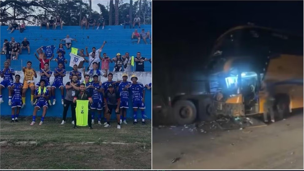 Tragedia en Brasil: el micro de un equipo de fútbol chocó al regresar de un partido y murió un entrenador