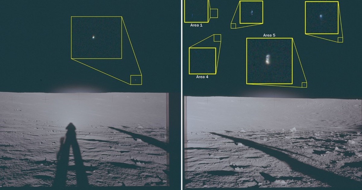 El Pentágono mostró fotos de «objetos no identificados» tomadas en la Luna