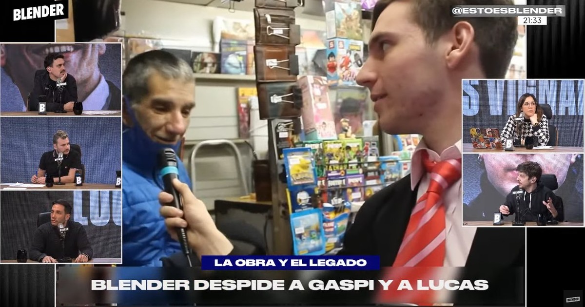 Blender despidió a Gaspi con un sentido homenaje