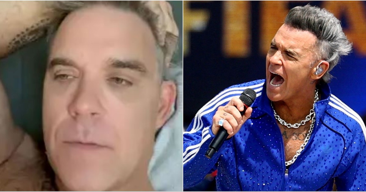 Robbie Williams respondió a las acusaciones de consumo de cocaína tras un video viral del Mundial: «Era un caramelo de menta»