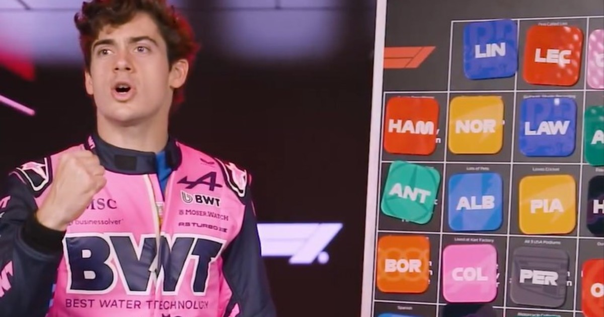 Franco Colapinto volvió a hacer de las suyas en el Grill the Grid de la F1: ganó con trampa y quedó en la cima
